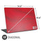 Denmark Soccer Flag Universal Laptop 18in (14.6 x 10.6in) Skin